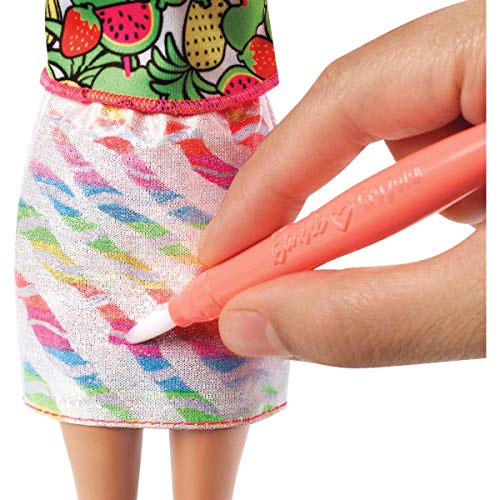 Barbie Crayola Rainbow Fruit Surprise Doll & Fashions