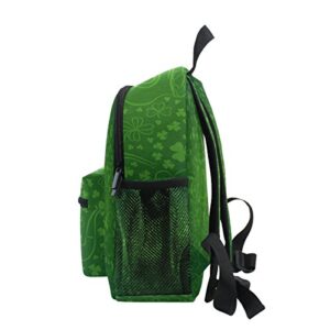 My Daily Kids Backpack St. Patrick's Day Clover Beer Horseshoe Nursery Bags for Preschool Children