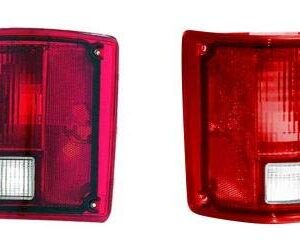 GO-PARTS - Pair/Set - for 1973-1991 Chevrolet (Chevy) K5 Blazer Tail Lights Lens - Left & Right (Driver & Passenger) Side Replacement GM2809111 GM2808111 5965776 5965775 1974 1975 1976 1977 1978