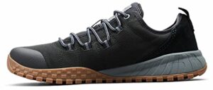 columbia men's fairbanks low shoe, breathable, high-traction grip black, graphite, 12
