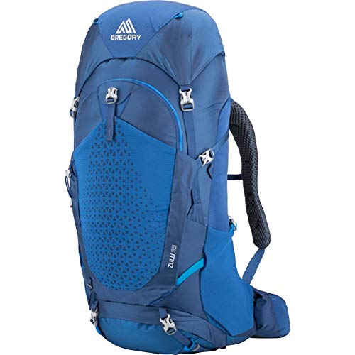 Gregory Mountain Products Zulu 55 Liter Men's Overnight Hiking Backpack, Medium/Large, Empire Blue