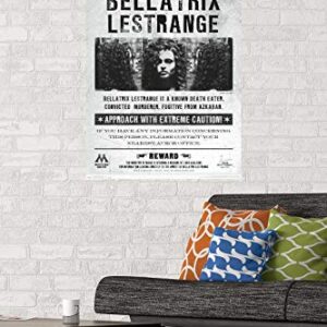 Trends International The Wizarding World: Harry Potter - Bellatrix Wanted Poster Wall Poster, 22.375" x 34", Unframed Version