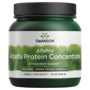 swanson alfapro non-gmo alfalfa protein concentrate 12 ounce (340 g) pwdr