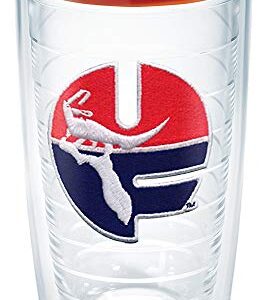 Tervis Florida Gators Vault Insulated Tumbler with Emblem and Orange Lid, 16oz, Clear