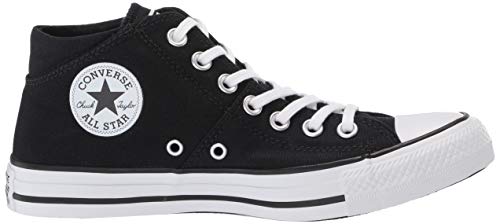 Converse Women's Chuck Taylor All Star Madison Mid Top Sneaker, Black/Black/White, 8.5 M US