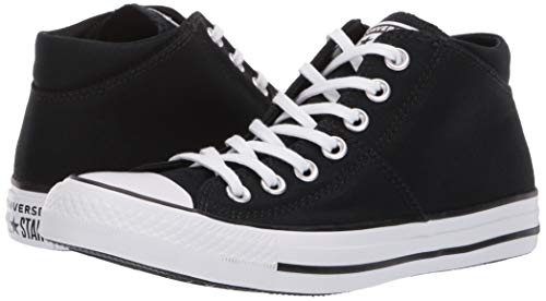 Converse Women's Chuck Taylor All Star Madison Mid Top Sneaker, Black/Black/White, 8.5 M US