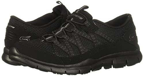 Skechers Women's Gratis-Strolling Sneaker, BBK, 9 M US