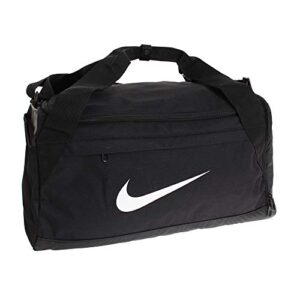 nike brasilia duffel bag small black/white size small