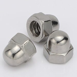 3/8-16 Acorn Cap Nuts, Stainless Steel 18-8 (304), Plain Finish, 20 PCS