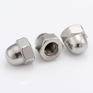 3/8-16 Acorn Cap Nuts, Stainless Steel 18-8 (304), Plain Finish, 20 PCS