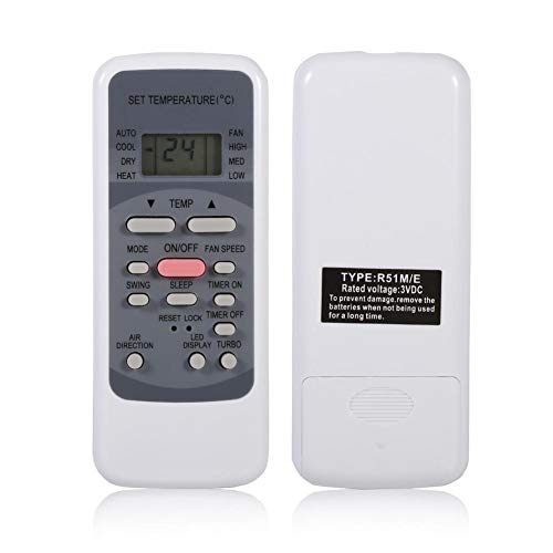 R51M/E Remote Control Replacement for Midea Air Conditioner, Air Conditioner Remote Control Compatible with R51 Series R51/E R51/CE R51M/CE R51D/E R51M/BGE R51M/BGE