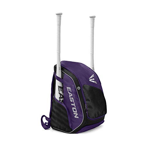 EASTON ELITE X Bat & Equipment Backpack Bag, Purple