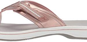 Clarks Women's Brinkley Jazz Flip-Flop rose gold 070 M US