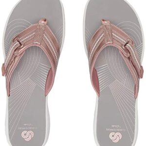 Clarks Women's Brinkley Jazz Flip-Flop rose gold 070 M US