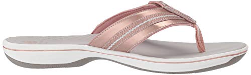 Clarks Women's Brinkley Jazz Flip-Flop rose gold 070 M US