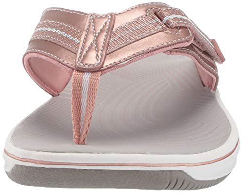 Clarks Women's Brinkley Jazz Flip-Flop rose gold 070 M US