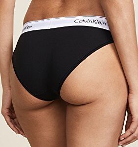 Calvin Klein Underwear Women's Modern Cotton Bikini Briefs, Black, M