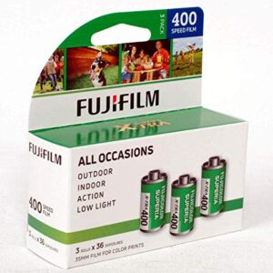 Fujifilm 600018965 Fujicolor Superia X-TRA 400 Color Negative Film (3 Pack)