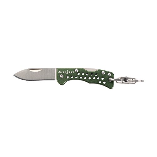 Nite Ize DoohicKey Keychain Knife, Folding Pocket Knife for Keychain, Green