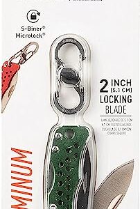Nite Ize DoohicKey Keychain Knife, Folding Pocket Knife for Keychain, Green