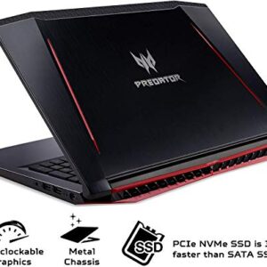 Acer Predator Helios 300 Gaming Laptop, 15.6in Full HD IPS Display Intel 6-Core i7-8750H, GeForce GTX 1060 6GB DDR5 16GB DDR4, 256GB NVMe SSD, PH315-51-78NP (Renewed)