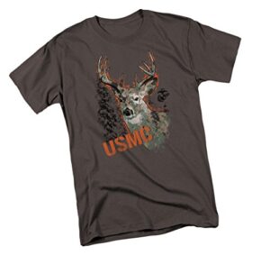 united states marine corps, camo deer, adult t-shirt, x-large