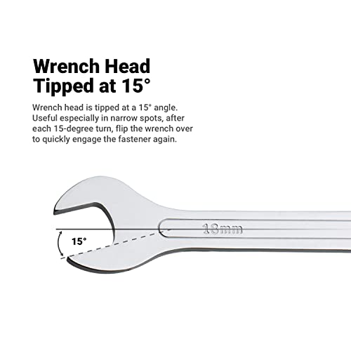 Capri Tools 5/8 in. x 3/4 in. Super-Thin Open End Wrench, SAE (11850-5834)