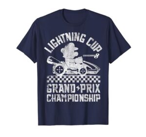 nintendo mario kart lightning cup faded graphic t-shirt t-shirt
