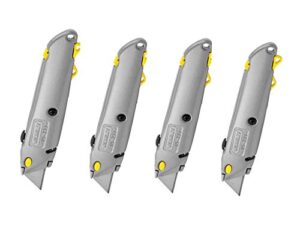 stanley 10-499 quickchange retractable blade utility knife (4-pack)