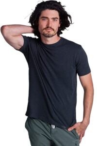 onno men's pima t-shirt heathered basalt m