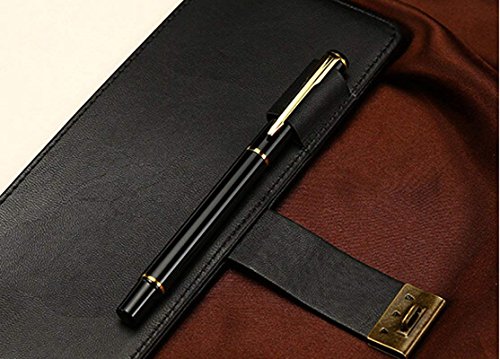 A5 PU Digital Password Notebook Leather Locking Journal Combination Lock Diary Retro Travel Lined Binder Notepad Hardcover Executive Notebooks Personal Organizer with Pen Loop 3 Card Slots 100 Sheet