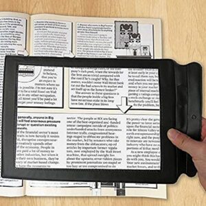 Valuu A4 Magnifier Full Page Reading Magnifier 3X Magnifying Power Large Sheet Magnifying Glass Reading Aid Lens Fresnel for Books Menus Newspapers Improve Elderly Poor Eyesight for The Elderly Gift