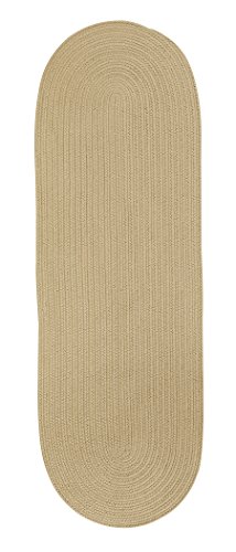 Colonial Mills Reversible Flat-Braid Runner Rug 2'4" x 6 Linen