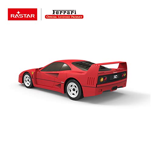 Radio Remote Control 1/24 Scale Ferrari F40 Licensed RC Model Car (Red)