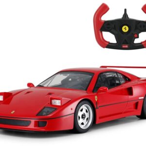 Radio Remote Control 1/14 Scale Ferrari F40 Licensed RC Model Car w/Front Light Controller Open/Close(Red),unisex-children