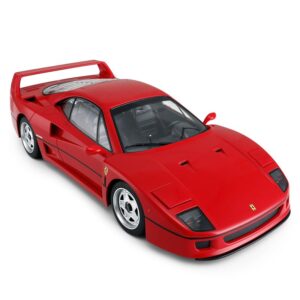 Radio Remote Control 1/14 Scale Ferrari F40 Licensed RC Model Car w/Front Light Controller Open/Close(Red),unisex-children