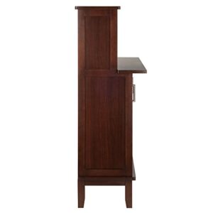 Winsome Beynac Bar Cappuccino Wine Cabinet