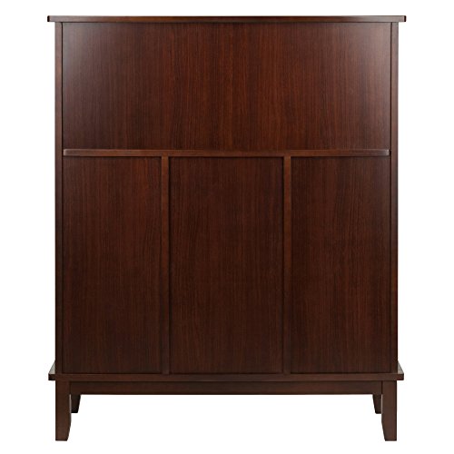 Winsome Beynac Bar Cappuccino Wine Cabinet