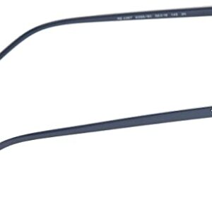 Ray-Ban RB4387 Square Sunglasses, Transparent Blue/Dark Blue, 56 mm