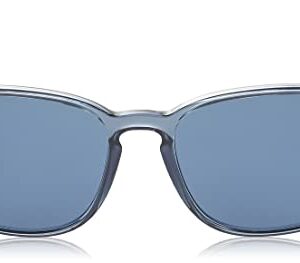 Ray-Ban RB4387 Square Sunglasses, Transparent Blue/Dark Blue, 56 mm