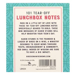 101 Tear-Off Lunchbox Notes for Girls, Inspirational Quotes and Encouragement for Kids, Space to Write Personal Message
