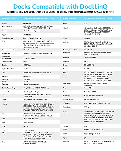 DockLinQ Pro Bluetooth 5.0 Adapter Receiver for Bose Sounddock and 30 pin iPod iPhone Music Docking Station(Not for Cars)