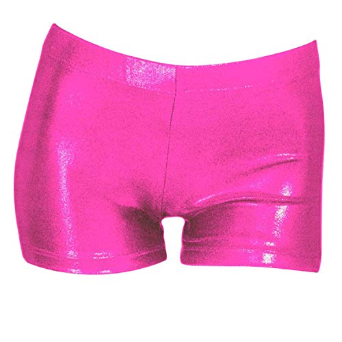 ZIZI Aosva Little Big Girls' Sparkle Dance Tumbling Athletic Gymnastics Short 2-14Years