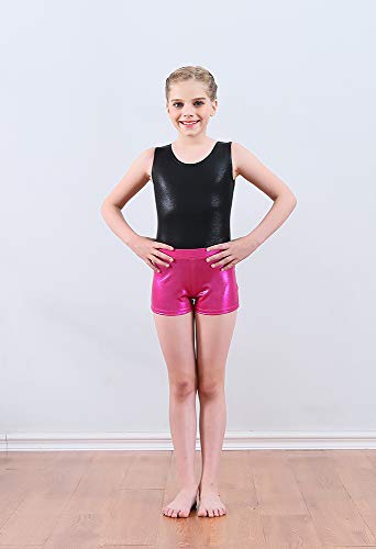 ZIZI Aosva Little Big Girls' Sparkle Dance Tumbling Athletic Gymnastics Short 2-14Years