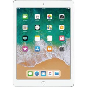 2018 Apple iPad (9.7-inch, Wi-Fi, 128GB) - Silver (Renewed)