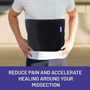 Everyday Medical Abdominal Binder Post Surgery - with Bamboo Charcoal Accelerate Healing and Reduce Swelling After C-Section, Abdomen Surgeries, Tummy Tuck, Bladder & Gastric Bypass Belly Girdle