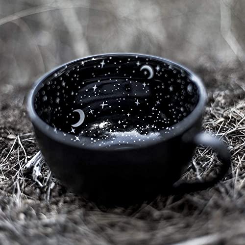 Rogue + Wolf Midnight Coffee Large Witch Mug in Gift Box Halloween Decor Spooky Gifts Ghost Fall Mugs for Men Women Goth Acotar Witchy Novelty Porcelain Tea Cup Gothic Witchcraft - 17.6oz 500ml