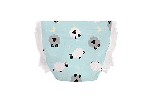 The Honest Company Overnight Diapers, Sleepy Sheep, Size 5, 80 Count, Pack of 4