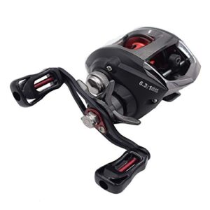 Diwa Baitcasting Fishing Reels Saltwater Freshwater Spincasting Reels Carbon Fiber Drag 18 LBS 12 + 1 Shielded Stainless Steel Ball Bearings Baitcasters Spool Sport Baitcast Reel