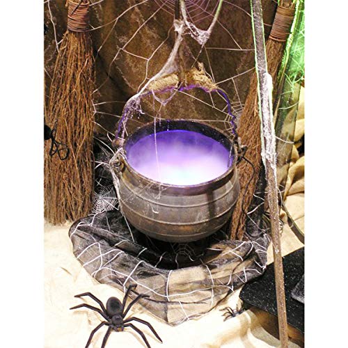 Halloween Party Mist Maker,Ultrasonic Mist Maker Fogger with Waterproof Frame 12 LED Red Yellow and Blue Light Flashes For Halloween Decoration Water Fountain Pond Fogger and Rockery Fishtank Vase Bir